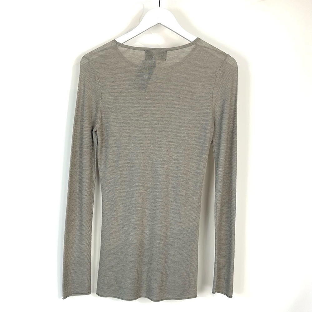 Line The Label Taupe Lightweight Ribbed Sweater - Picture 2 of 9